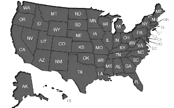 U.S. Map for Ports of Entry